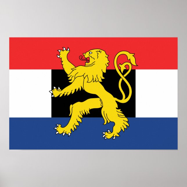 Póster Bandeira do Benelux (Frente)