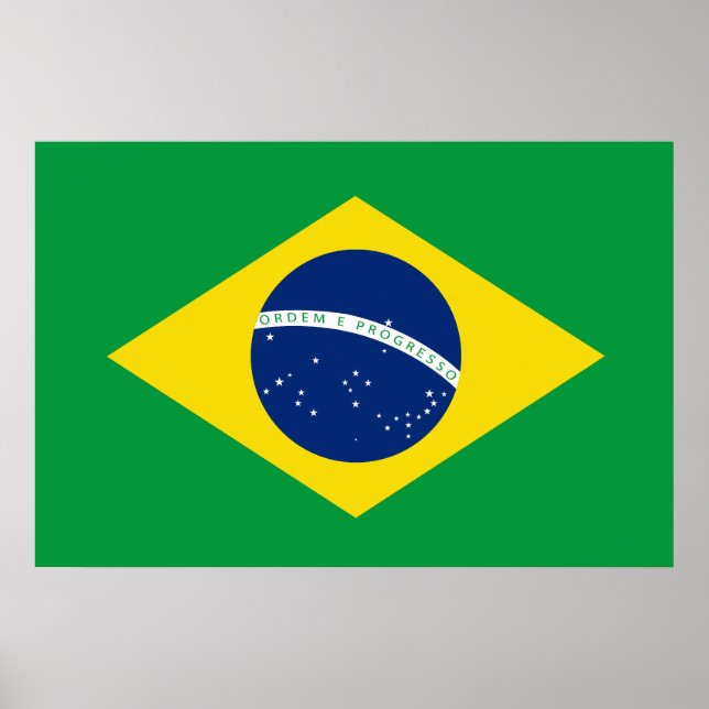 Poster Bandeira do Brasil (Frente)