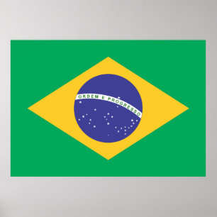 Póster bandeira do Brasil