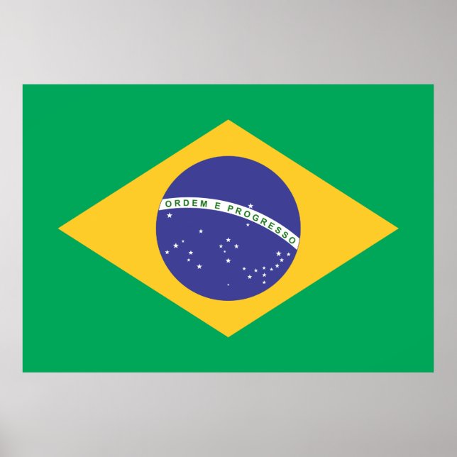 Póster bandeira do Brasil (Frente)