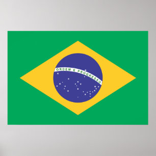 Póster bandeira do Brasil
