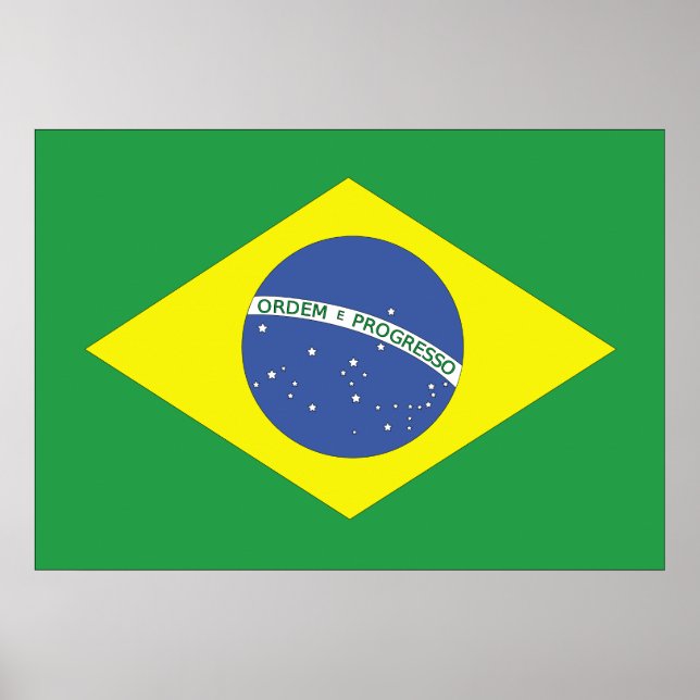 Póster Bandeira do Brasil (Frente)