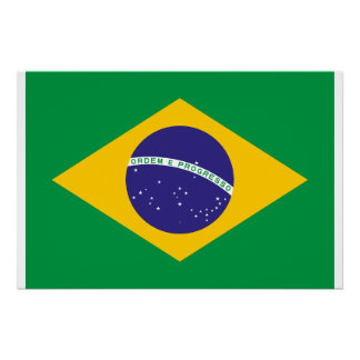 Póster Bandeira do Brasil | Bandeira Nacional do Brasil
