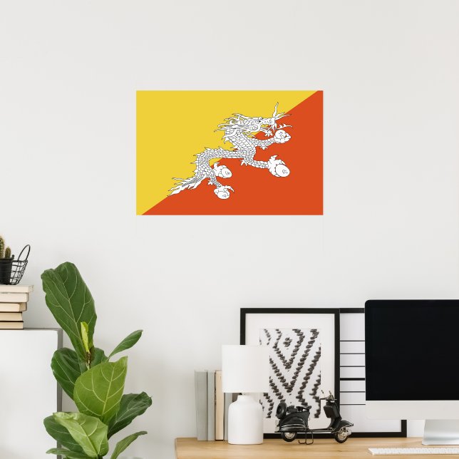 Poster Bandeira do butano (Escritório em casa)