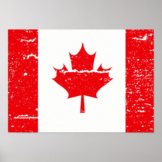 PÓSTER BANDEIRA DO CANADÁ (Frente)