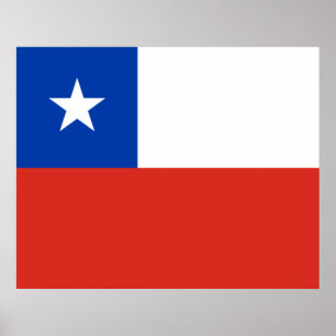 Poster Bandeira do Chile