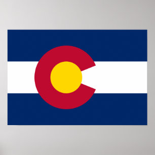 Poster Bandeira do Colorado