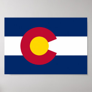 Póster Bandeira do Colorado