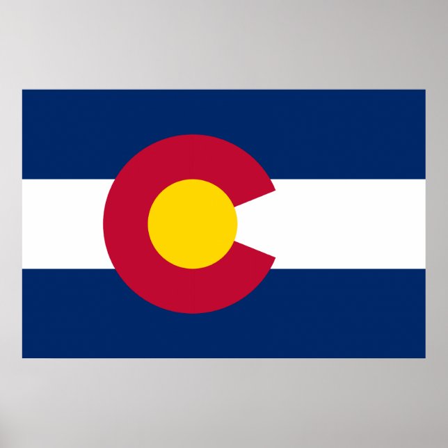 Poster Bandeira do Colorado (Frente)