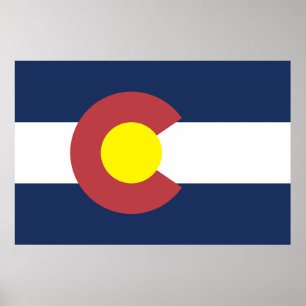 Poster Bandeira do Colorado