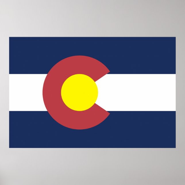 Poster Bandeira do Colorado (Frente)