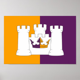 Poster Bandeira do condado de Aberdeen