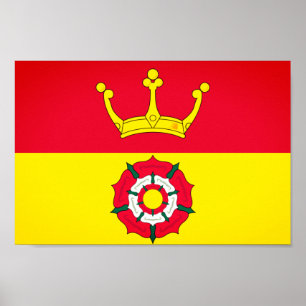Poster Bandeira do Condado de Hampshire, Inglaterra (Rein