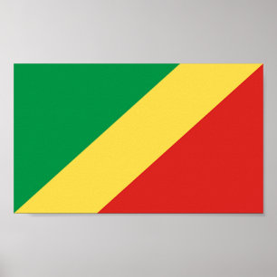 Póster Bandeira do Congo