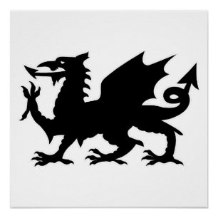 Póster Bandeira do Dragão Galês, Bandeira do Dragão do Pa