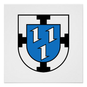 Póster bandeira do emblema da cidade de Bottrop símbolo d
