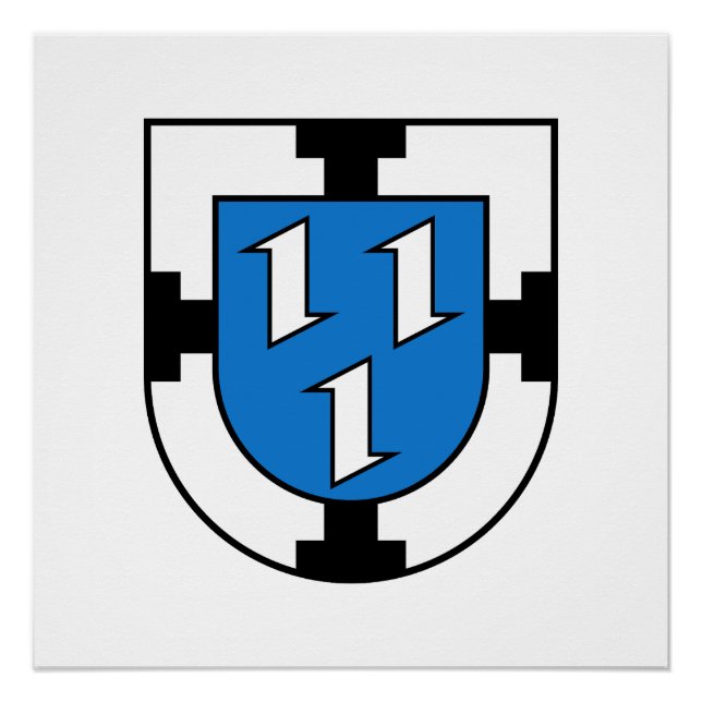 Póster bandeira do emblema da cidade de Bottrop símbolo d (Frente)