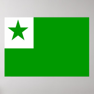 Póster Bandeira do esperanto