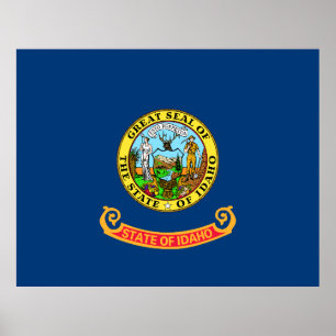Poster bandeira do Estado de Idaho