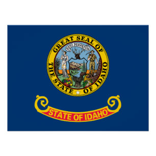 Póster Bandeira do Estado de Idaho