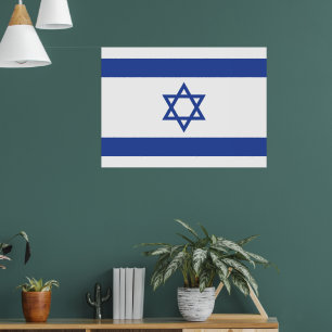 Poster Bandeira do Estado de Israel, Estrela de Davi Juda