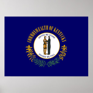 Póster Bandeira do estado de Kentucky