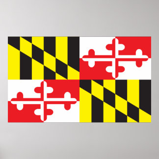 Póster Bandeira do Estado de Maryland