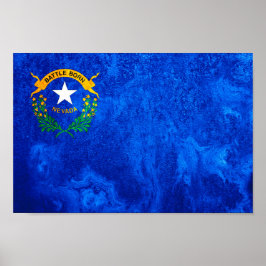 Poster Bandeira do Estado de Nevada