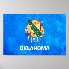 Poster Bandeira do Estado de Oklahoma