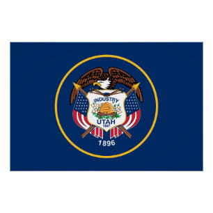 Póster Bandeira do Estado de Utah