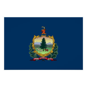 Póster Bandeira do Estado de Vermont