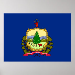 Poster Bandeira do estado de Vermont