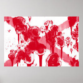 Poster Bandeira do estado do Alabama Grunge
