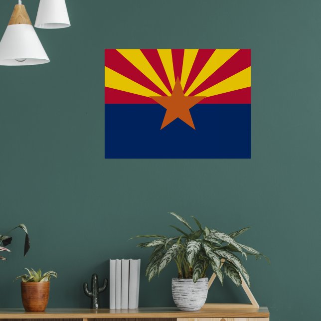 Póster Bandeira do Estado do Arizona (Sala de Estar 1)