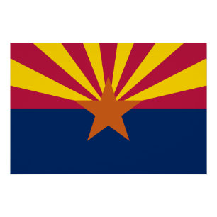Póster Bandeira do Estado do Arizona