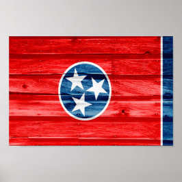 Poster Bandeira do Estado do Tennessee