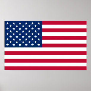 Poster Bandeira do exército americano EUA de América