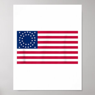 Poster Bandeira do Exército da União - 35 Estados