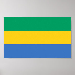 Póster Bandeira do Gabão