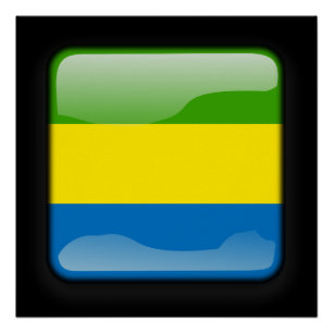 Póster Bandeira do Gabão