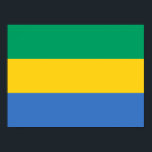 Poster Bandeira do Gabão<br><div class="desc">Bandeira patriótica do Gabão.</div>