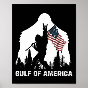 Poster Bandeira Do Golfo Dos Eua América 2025 Funny Vinta