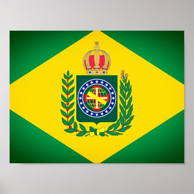 Poster Bandeira do Império do Brasil (Frente)