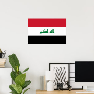 Poster Bandeira do Iraque