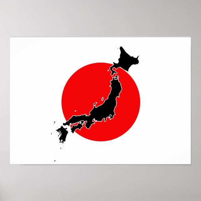 Póster Bandeira do Japão (Frente)