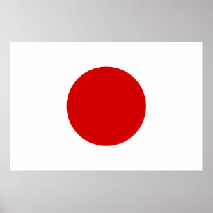 Póster Bandeira do Japão