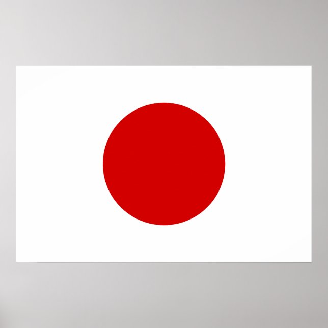 Póster Bandeira do Japão (Frente)