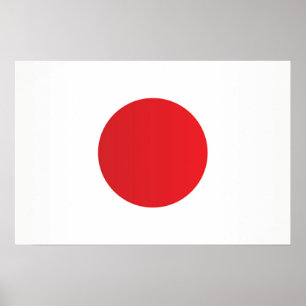 Poster Bandeira do Japão