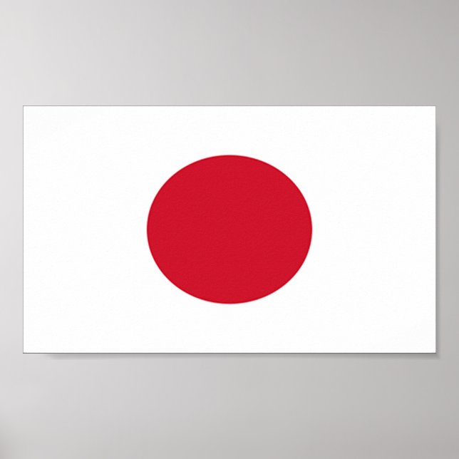 Póster Bandeira do Japão (Frente)