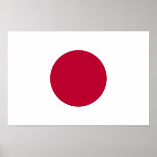 Poster Bandeira do Japão